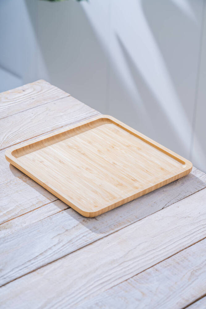 Bamboo Square Plate - 25 Cm - 1