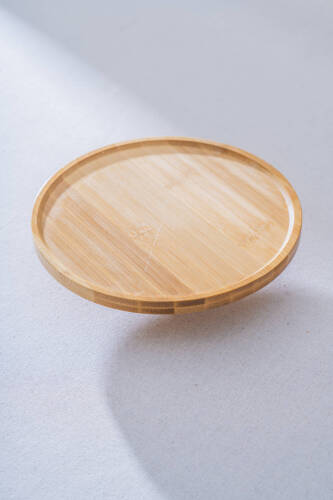 Bambu Ayaklı Sunumluk - 24.5 cm - 3