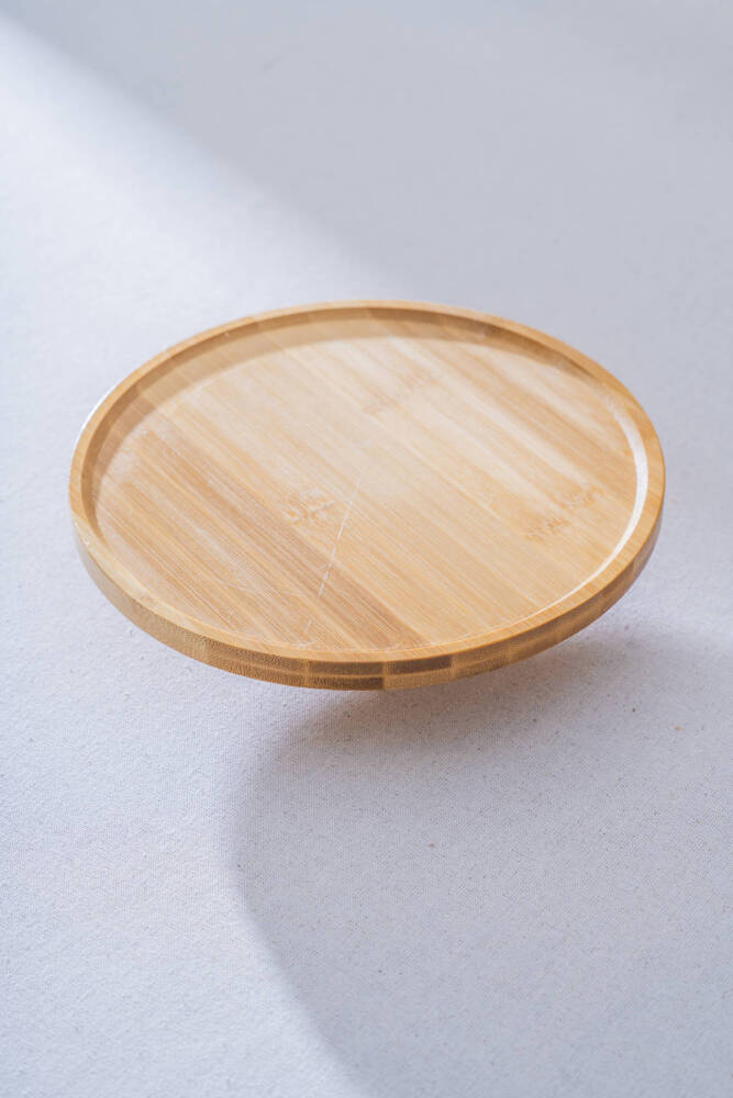 Bambu Ayaklı Sunumluk - 24.5 cm - 3