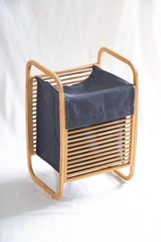 Bambu Çamaşır Sepeti - 60 cm - Acar