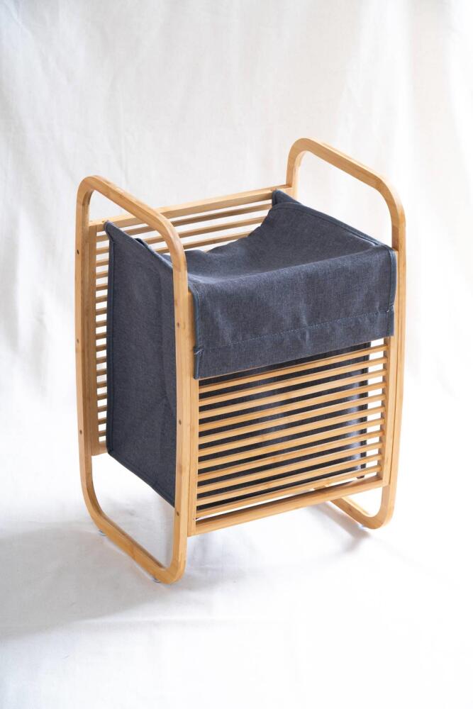 Bambu Çamaşır Sepeti - 60 cm - 1