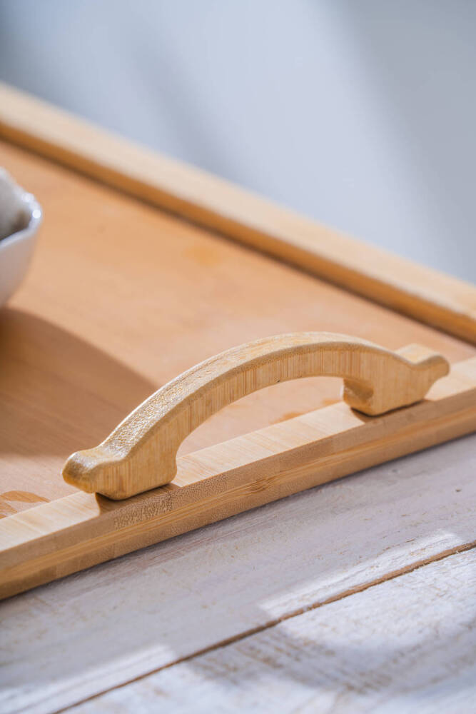 Bambu Dikdörtgen Tepsi - 38.5 cm - 3