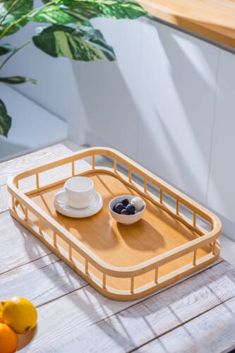 Bambu Dikdörtgen Tepsi - 45 cm - Acar