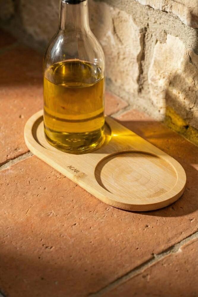 Palma Bambu Yağdanlık Altlığı - 19.5 cm - 1