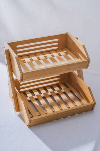 Bambu İki Katlı Sunumluk - ACAR