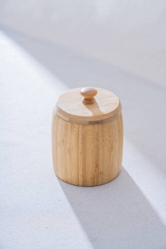 Bambu Kapaklı Kavanoz - 10 cm - 1