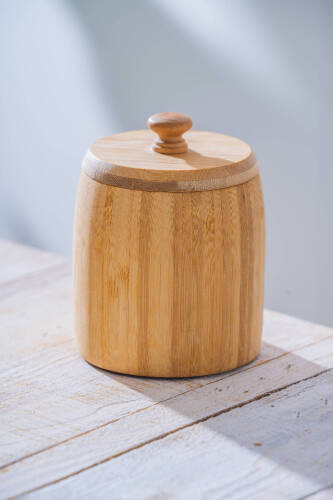 Bambu Kapaklı Kavanoz - 10 cm - 3