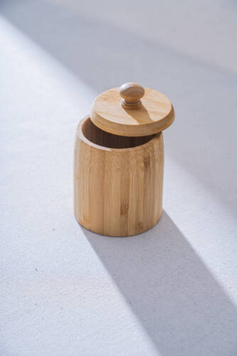 Bambu Kapaklı Kavanoz - 8 cm - 2