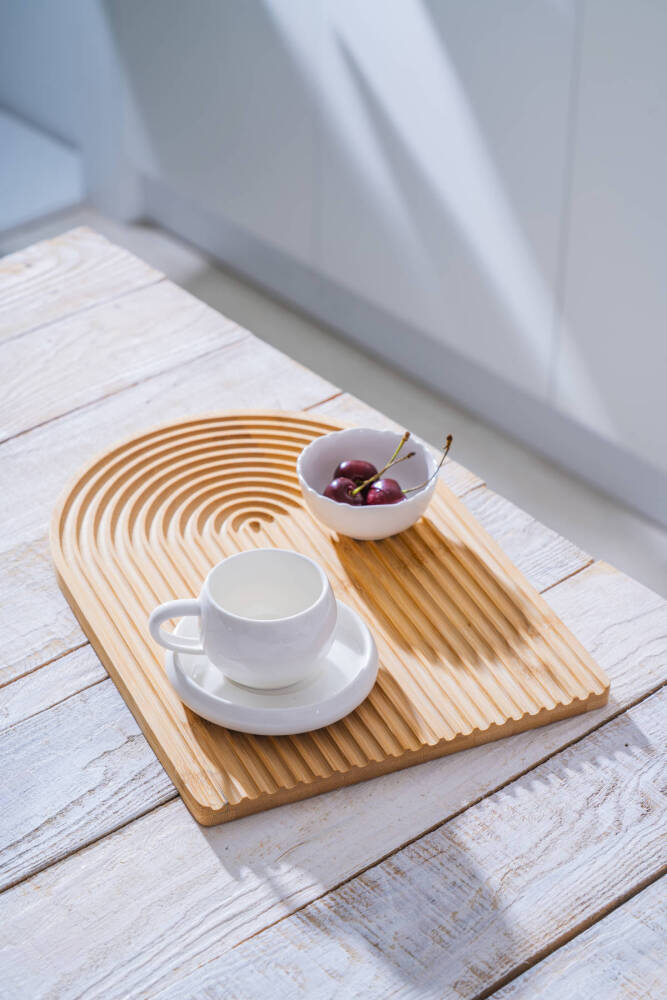 Bambu Sunum Tabak - 33 cm - 4