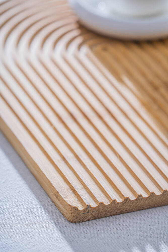 Bambu Sunum Tabak - 33 cm - 5