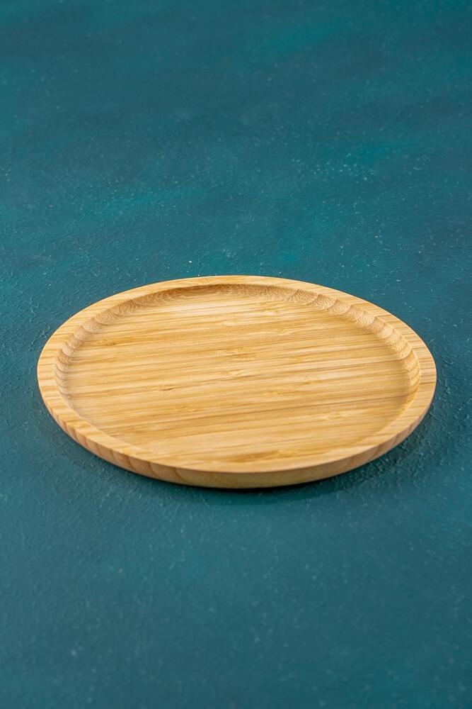 Bambu Yuvarlak Tabak - 20 cm - 1