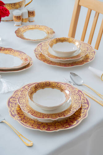 Bella Paris 12 Kişilik 60 Parça Porselen Yemek Takımı - Queen Victoria