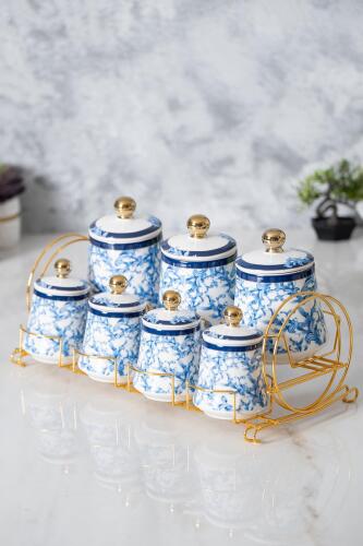 Belomt 7 Piece Porcelain Spice Set - 2