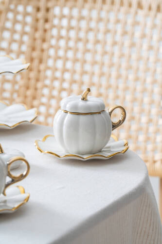 Betty 2 Kişilik Standlı Kahve Fincan Takımı Gold - 130 ml - 3