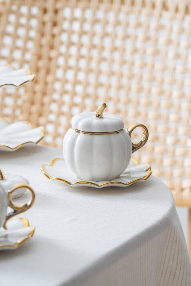 Betty 2 Kişilik Standlı Kahve Fincan Takımı Gold - 130 ml - 3