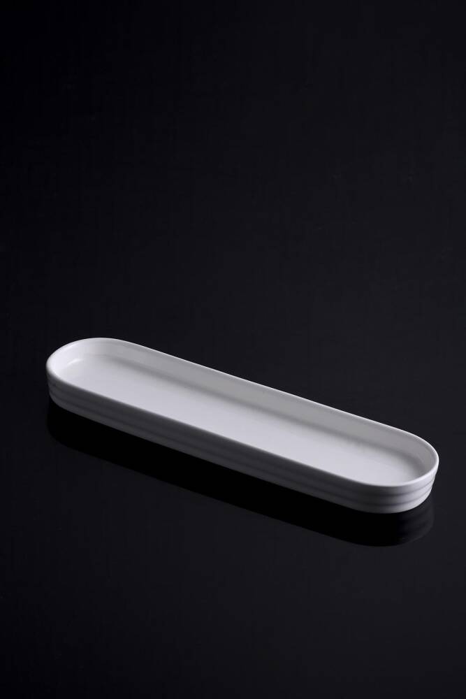 Bianca Perla 4lü Porselen Oval Servis Tabak - 25.4 Cm - 1