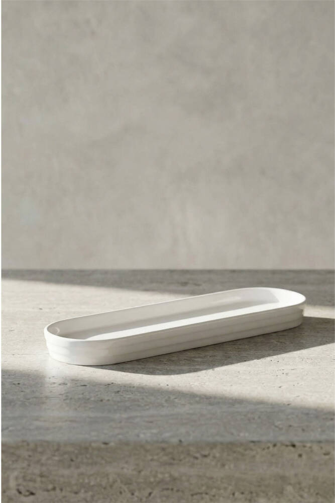 Bianca Perla 4lü Porselen Oval Servis Tabak - 25.4 Cm - 1