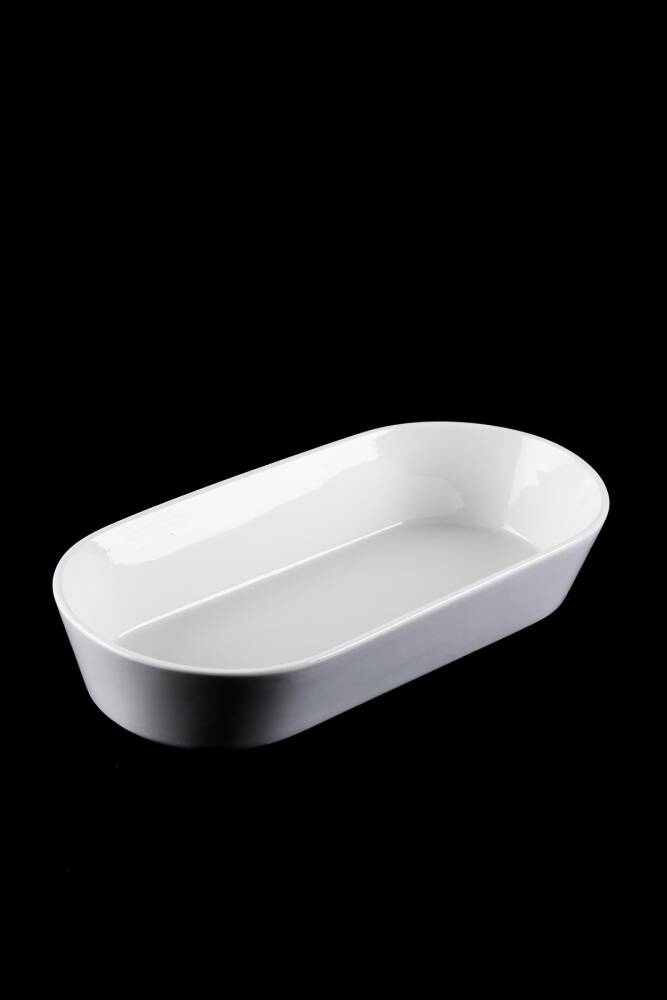 Bianco Perla Porselen Kayık Oval Kase - 32.4 Cm - 1