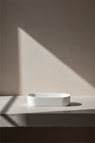 Bianco Perla Oval Salata Kase - 26 cm - 1