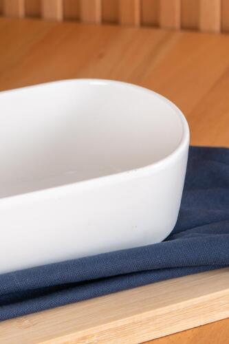 Bianco Perla Oval Salata Kase - 26 cm - 5