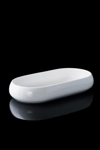 Bianco Perla Porcelain Gondola Bowl - 35 Cm - 4