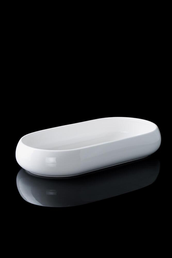 Bianco Perla Porcelain Gondola Bowl - 35 Cm - 4