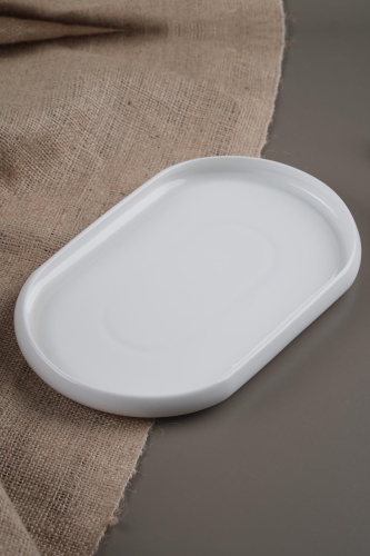 Bianco Perla Porcelain Kayak Plate - 26.8 Cm - 1