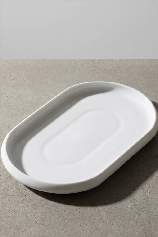 Bianco Perla Porcelain Kayak Plate - 26.8 Cm - 1