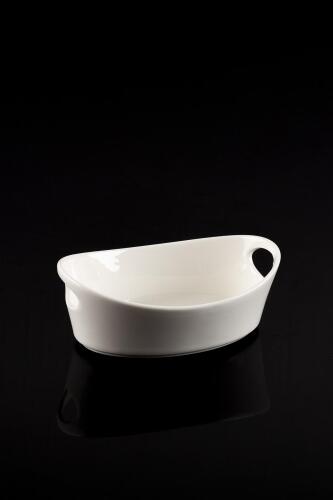 Bianco Perla Porcelain Kayik Bowl - 23 Cm - Acar