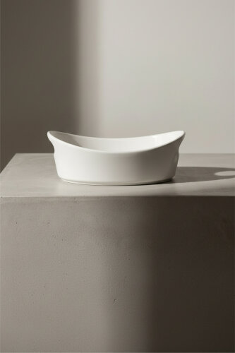 Bianco Perla Porcelain Kayik Bowl - 23 Cm - Acar