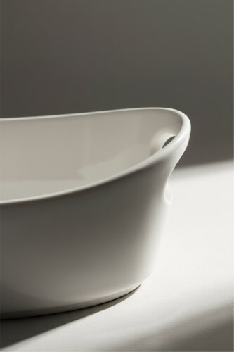 Bianco Perla Porcelain Kayik Bowl - 23 Cm - 2