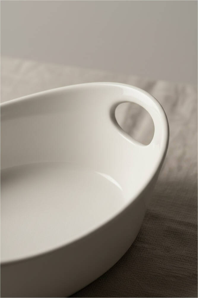 Bianco Perla Porcelain Kayik Bowl - 23 Cm - 3