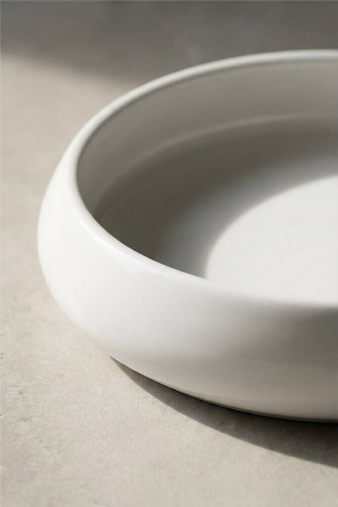 Bianco Perla Porcelain Round Plate - 10,5 Cm - 2
