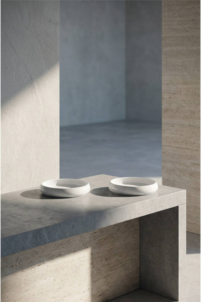 Bianco Perla Porcelain Round Plate - 10,5 Cm - 3