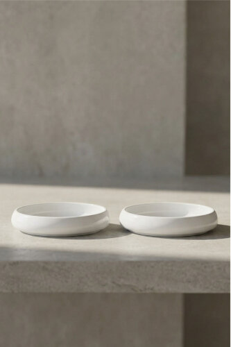 Bianco Perla Porcelain Round Plate - 13 Cm - ACAR