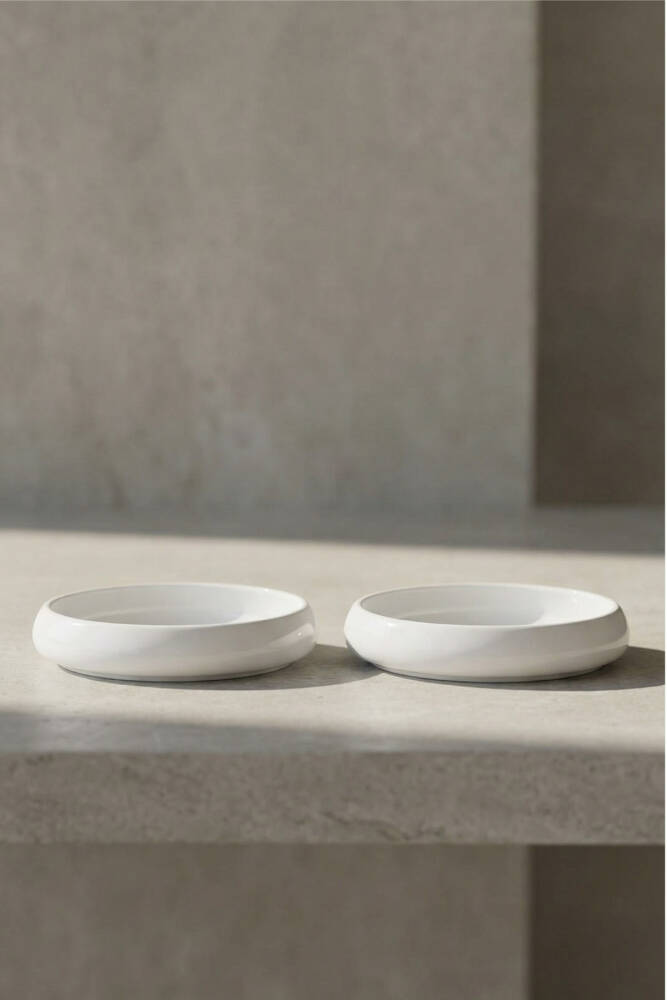 Bianco Perla Porcelain Round Plate - 13 Cm - 1