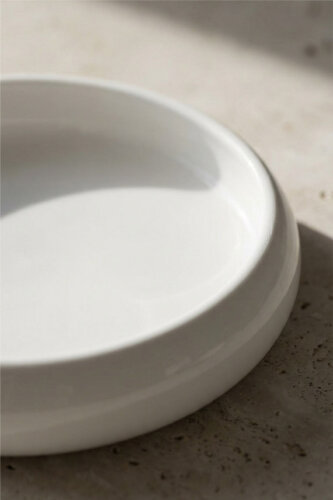 Bianco Perla Porcelain Round Plate - 13 Cm - 3