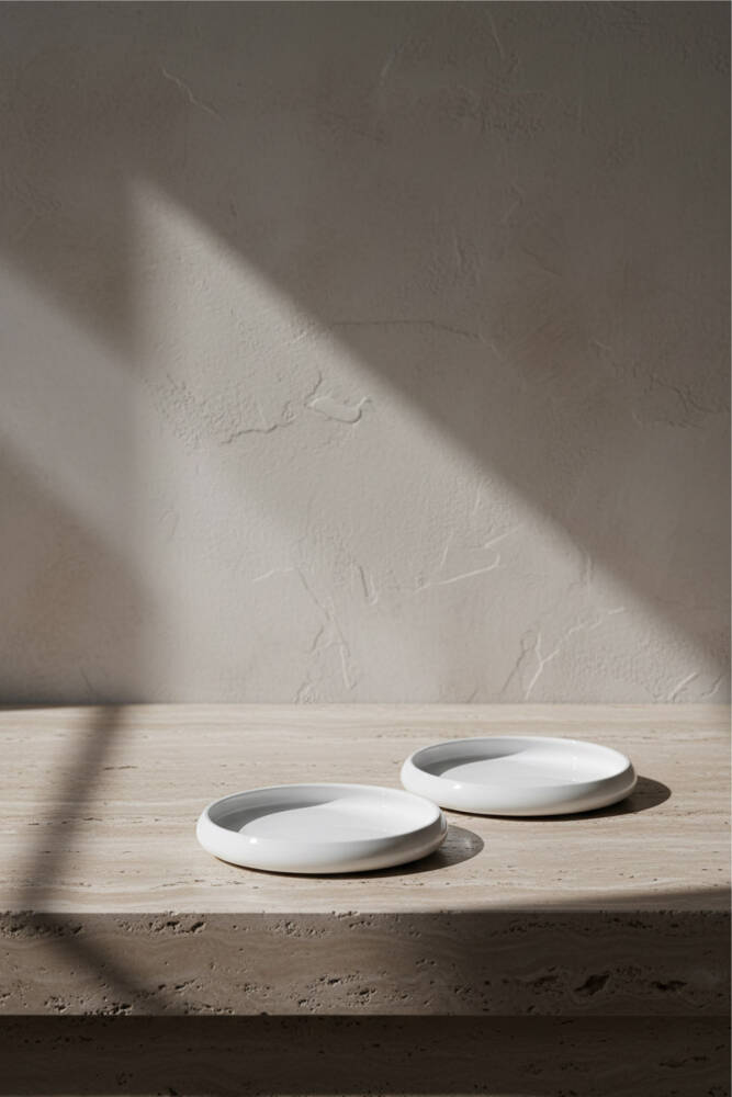Bianco Perla Porcelain Round Plate - 14 Cm - 1