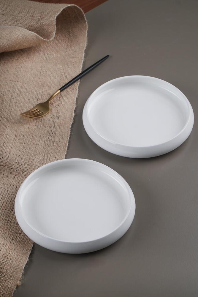 Bianco Perla Porcelain Round Plate - 18 Cm - 1