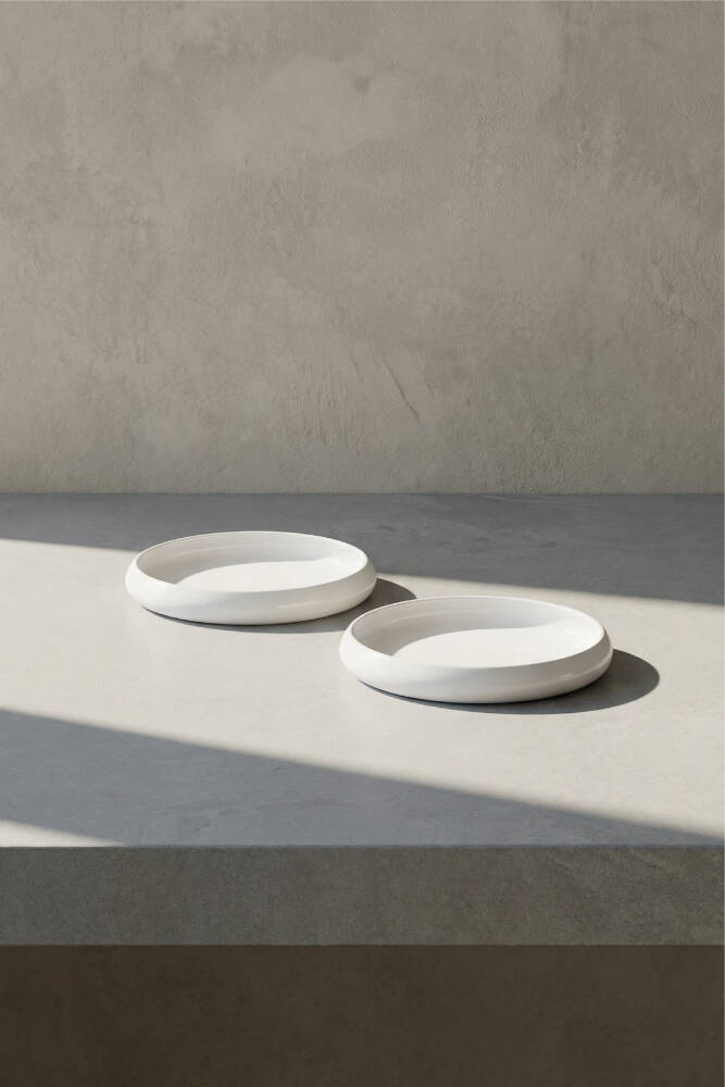 Bianco Perla Porcelain Round Plate - 18 Cm - 1