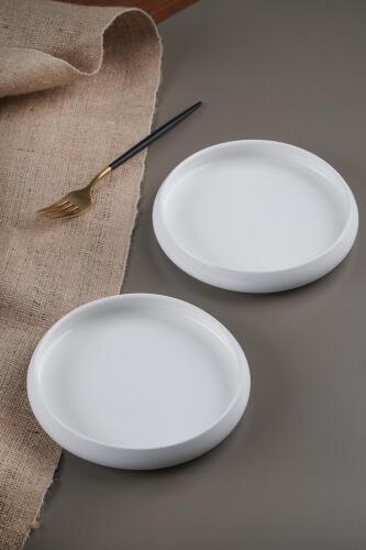 Bianco Perla Porcelain Round Plate - 18 Cm - 4