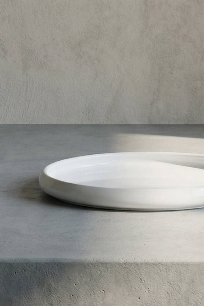 Bianco Perla Porcelain Round Plate - 23.5 Cm - 2