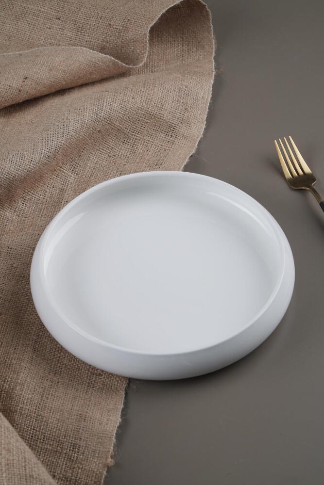 Bianco Perla Porcelain Round Plate - 24 Cm - 1