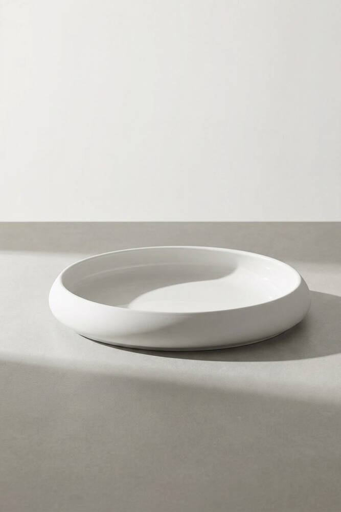 Bianco Perla Porcelain Round Plate - 24 Cm - 1