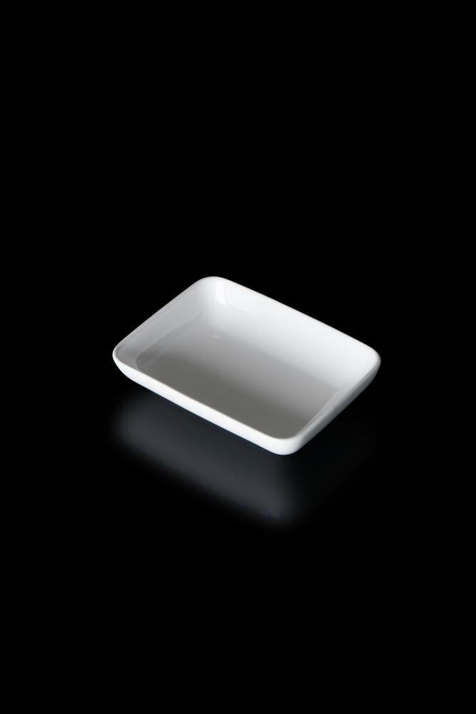 Bianco Perla Porselen Dikdörtgen Tabak - 15.5 cm - 1