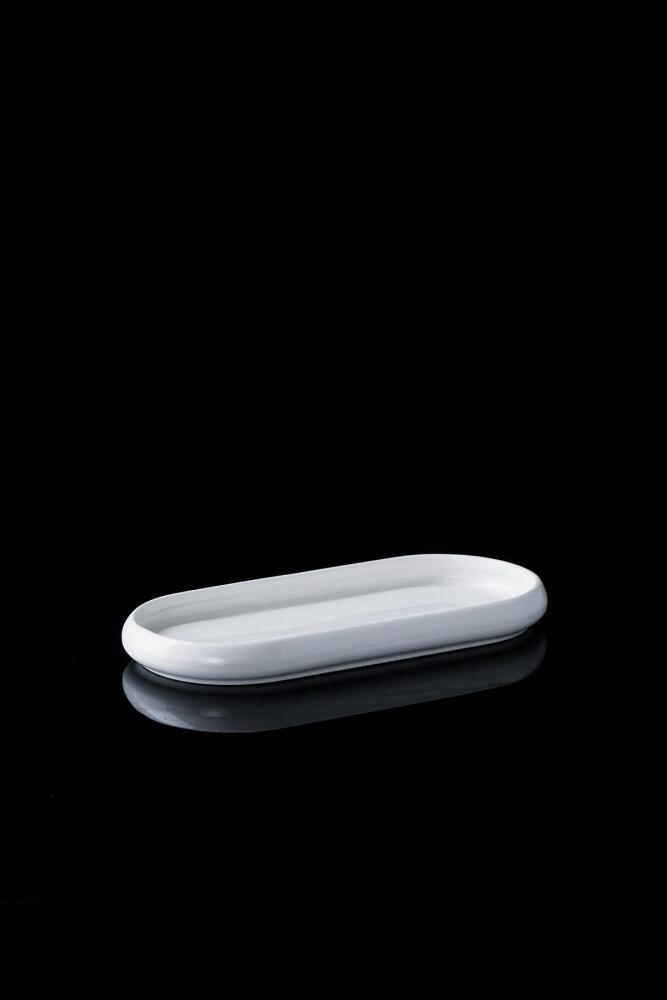 Bianco Perla Porselen Kayık Tabak - 22,8 cm - 2