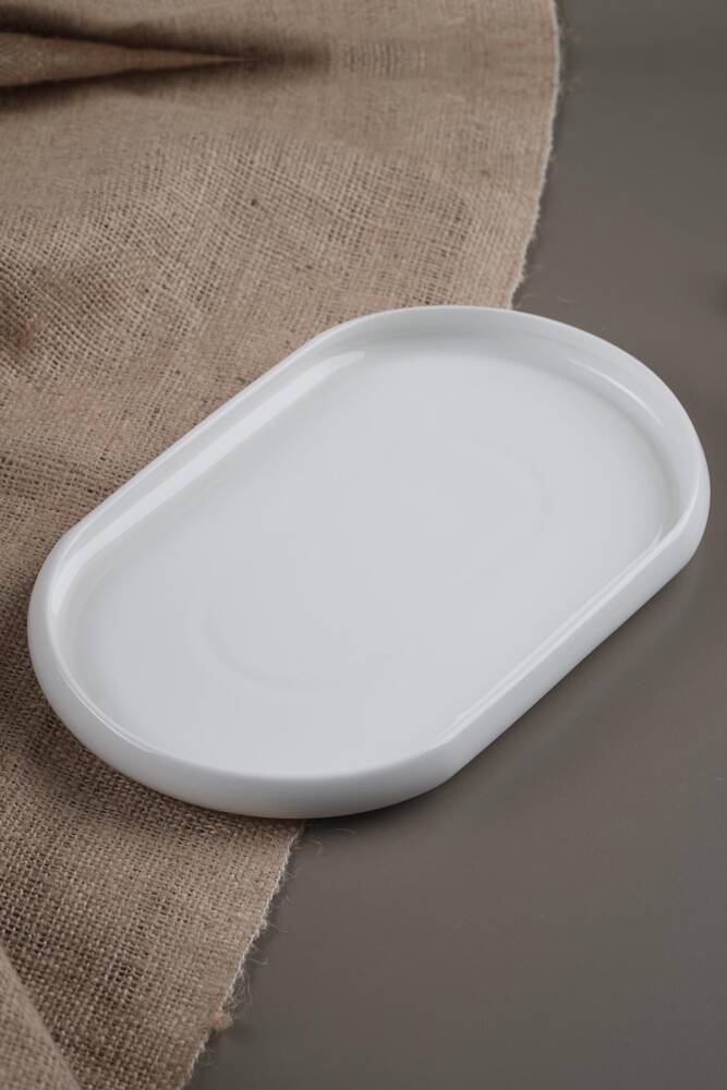 Bianco Perla Porselen Kayık Tabak - 26,8 cm - 1
