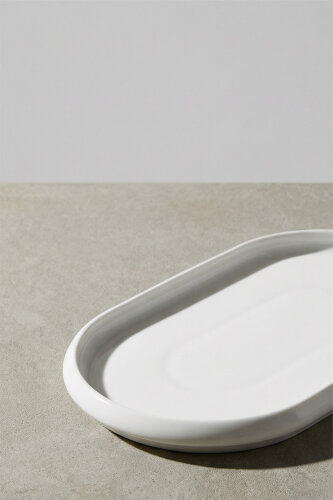 Bianco Perla Porselen Kayık Tabak - 26,8 cm - 2