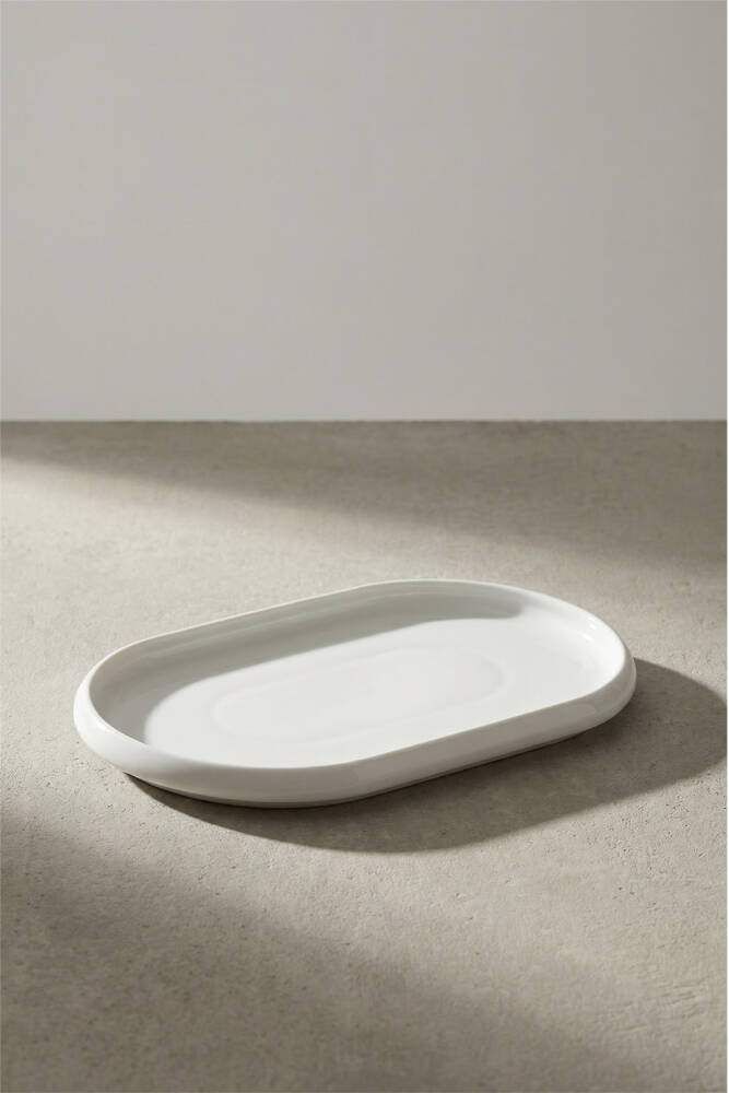 Bianco Perla Porselen Kayık Tabak - 26,8 cm - 3