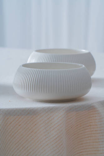 Bianco Perla Porselen Yuvarlak Kase - 14 cm - 4